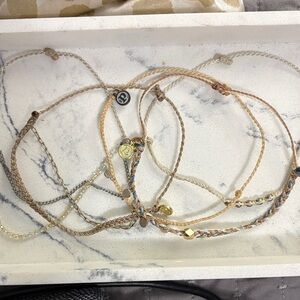 Braided and Beaded Women's Bracelet Set